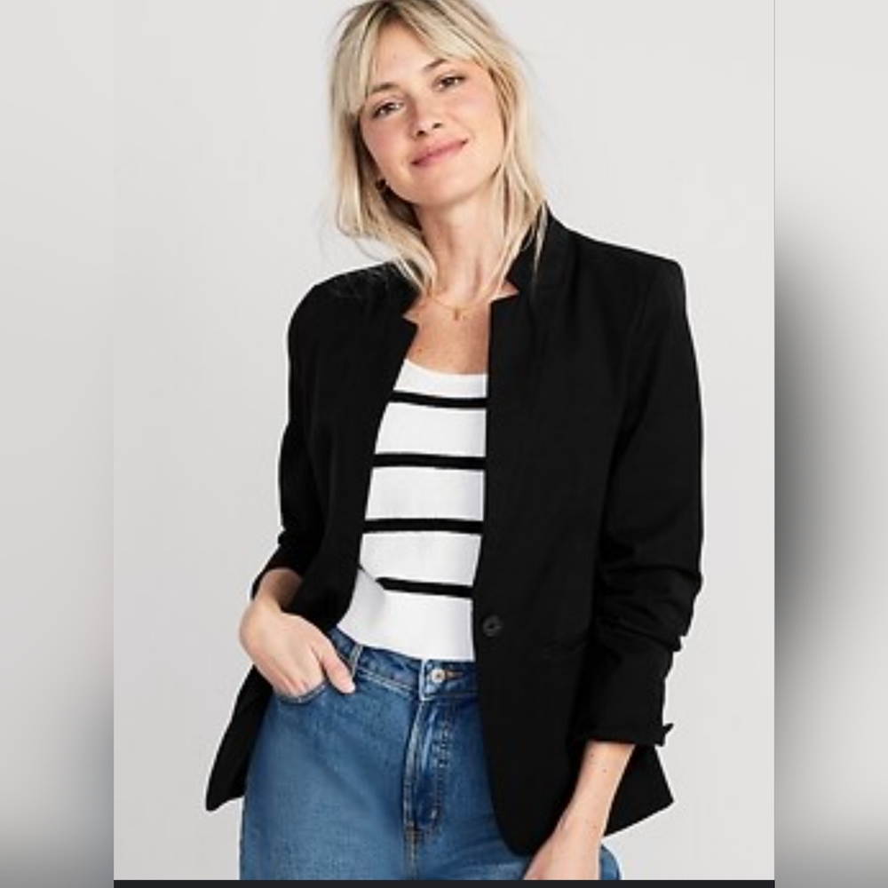 Old Navy Pixie Blazer in Black, Petite Small